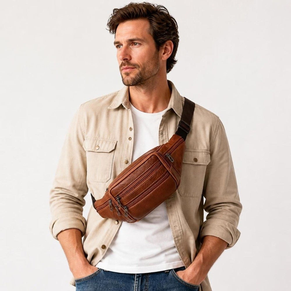 Luxury Multi-Pocket Leather Fa - đánh giá và giá Luxury Bags Leather